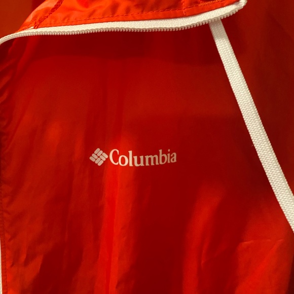 Columbia Bright Red and Blue Zip Up Wind Jacket Jacket With Pockets Ladies’ L - Picture 2 of 9